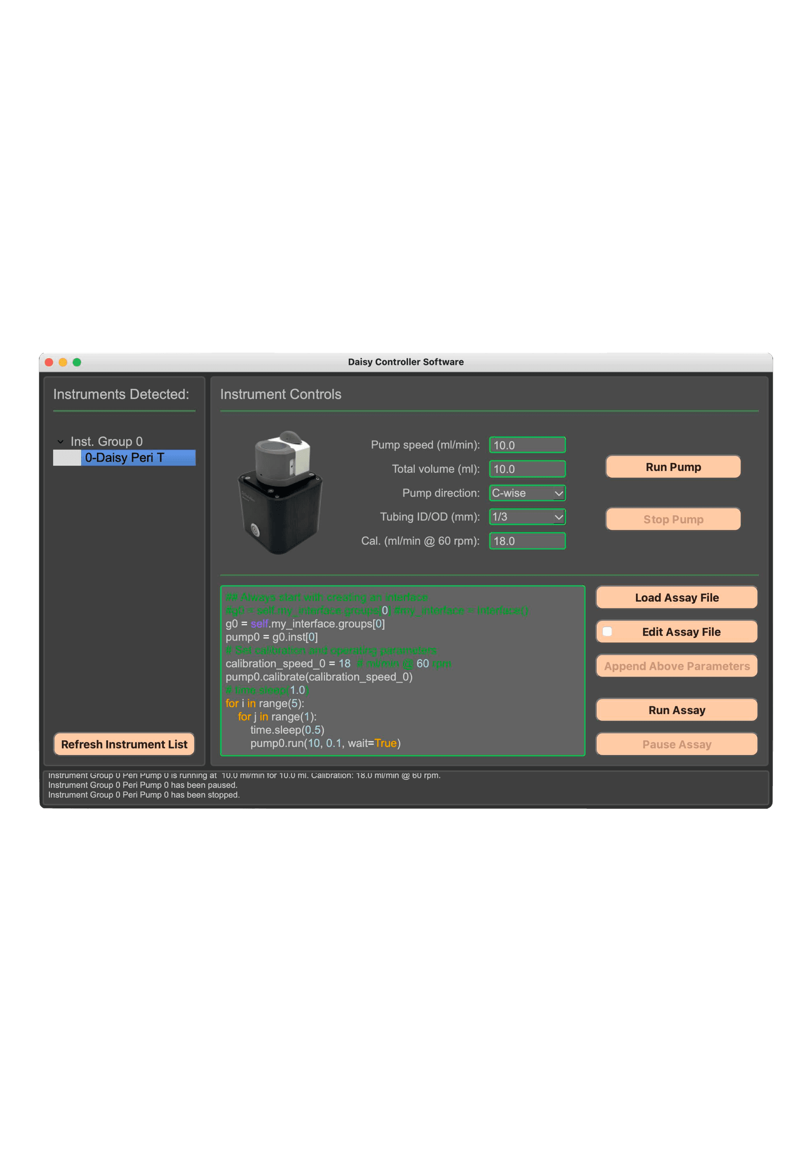 Daisy Controller App - Daisy Controller App Window